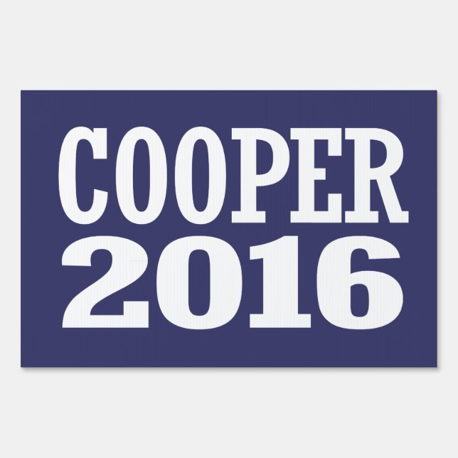 Cooper - Roy Cooper 2016 Yard Sign (Front)