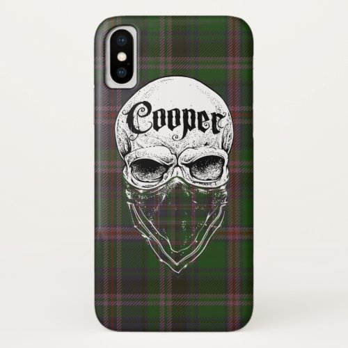 Cooper Tartan Bandit iPhone X Case