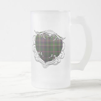 Cooper Tartan Heart Frosted Glass Beer Mug