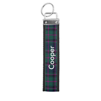 Cooper Tartan Plaid Wrist Key Chain