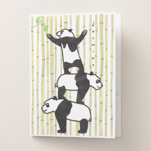 Cooperating pandas pocket folder