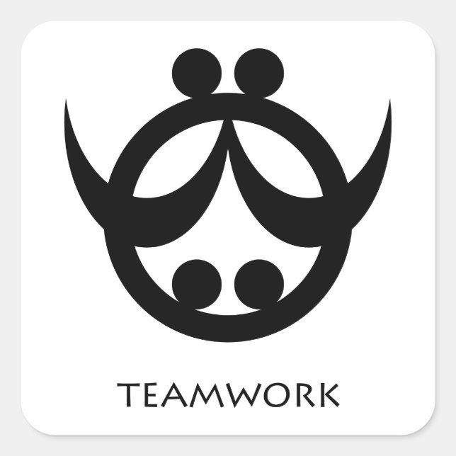 cooperation Adinkra Symbol sticker (Front)
