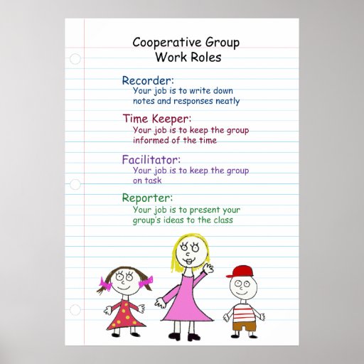 cooperative-group-work-rules-poster-zazzle