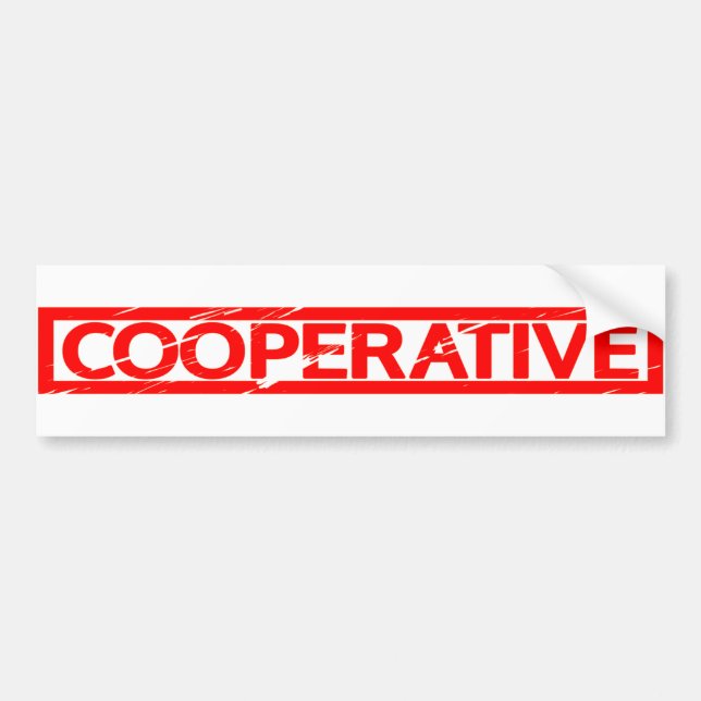 Cooperative Stamp Bumper Sticker (Front)