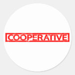 Cooperative Stamp Classic Round Sticker