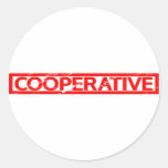 Cooperative Stamp Classic Round Sticker