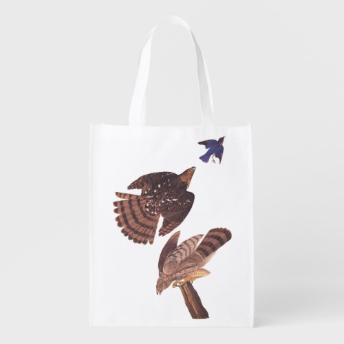 Coopers Hawk Audubon Birds of Prey Reusable Grocery Bag