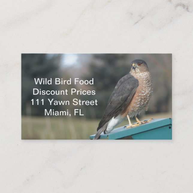 Coopers Hawk Business Card (Front)