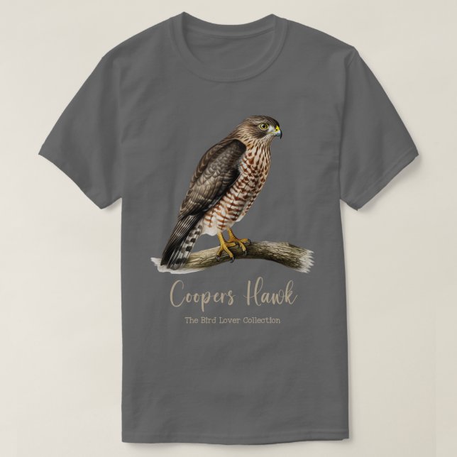 Coopers Hawk The Bird Lover Collection TShirt 1 (Design Front)