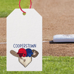 Cooperstown Baseball Gift Tags