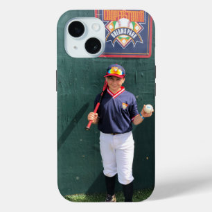 Cooperstown Baseball Player Photo Custom iPhone 15 Case