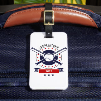 Cooperstown DreamsPark Baseball Tshirt Luggage Tag