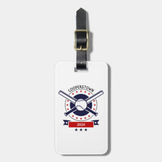 Cooperstown DreamsPark Baseball Tshirt Luggage Tag