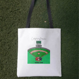 Cooperstown Field Team Name Personalized Tote Bag