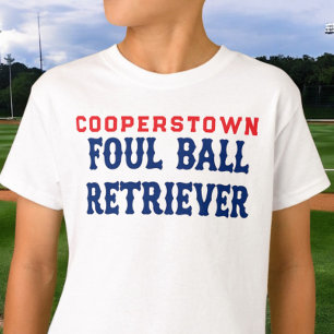 Cooperstown Foul Ball Retriever Sibling Baseball T-Shirt