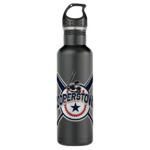 Cooperstown New York Baseball Game Family Vacation Stainless Steel Water Bottle