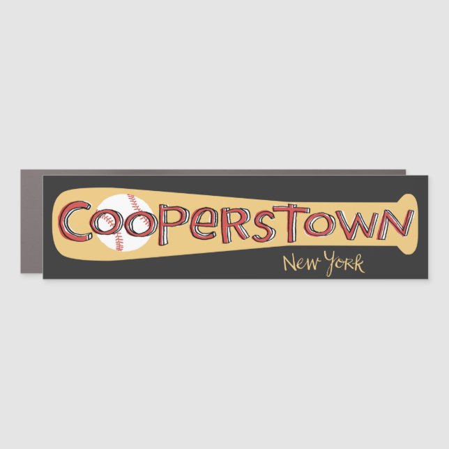 Cooperstown, New York, Bumper Magnet (Front)
