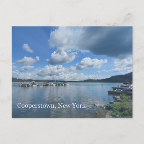 Cooperstown New York Otsego Lake Postcard