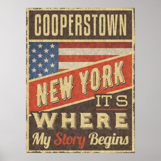 Cooperstown New York Poster (Front)