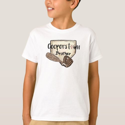 Cooperstown NY Brother Cute Baseball Tournament T_Shirt