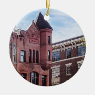 Cooperstown NY - First National Bank Building Ceramic Ornament