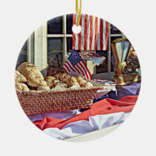 Cooperstown NY - First National Bank Building Ceramic Ornament