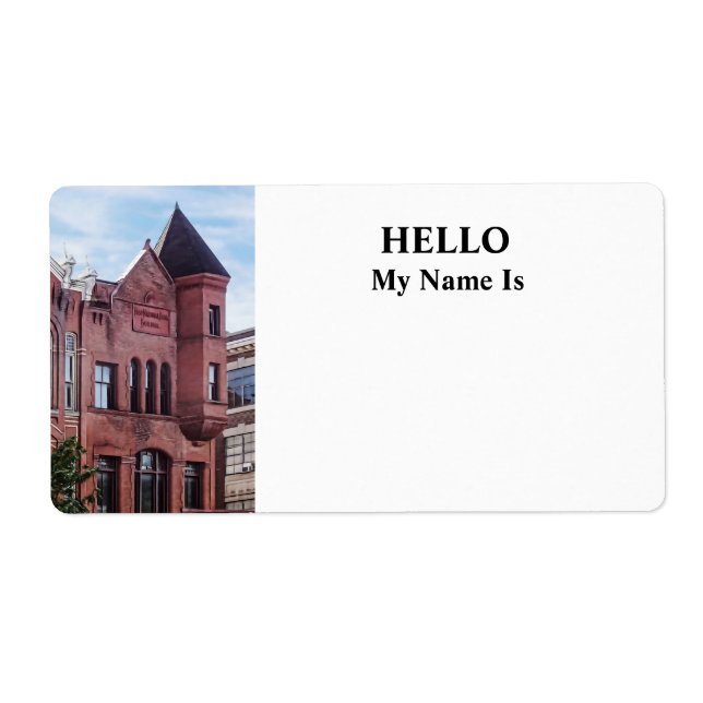 Cooperstown NY - First National Bank Building Label (Front)