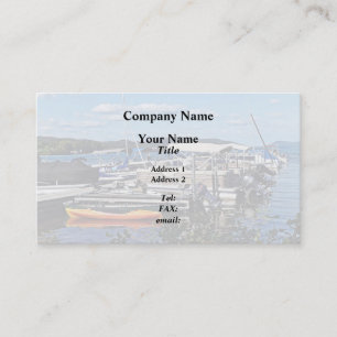 Cooperstown NY - Marina At Lake Front Park Business Card