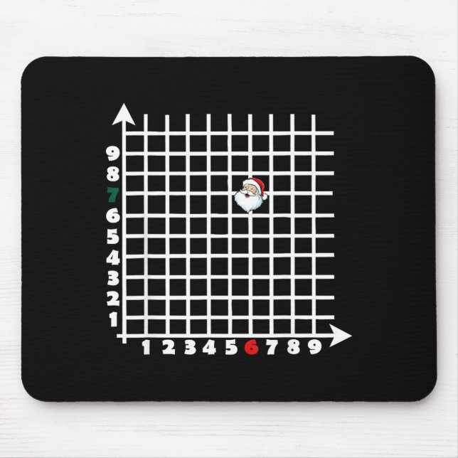 Coordinate (6,7) Funny Math Teacher 67 Math Christ Mouse Pad (Front)