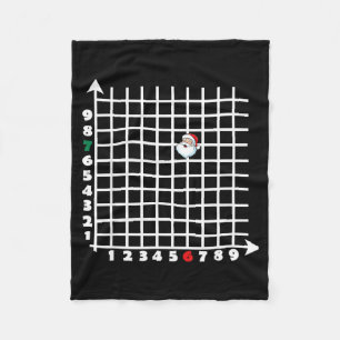 Coordinate (6,7) Funny Math Teacher Christmas 67 M Fleece Blanket