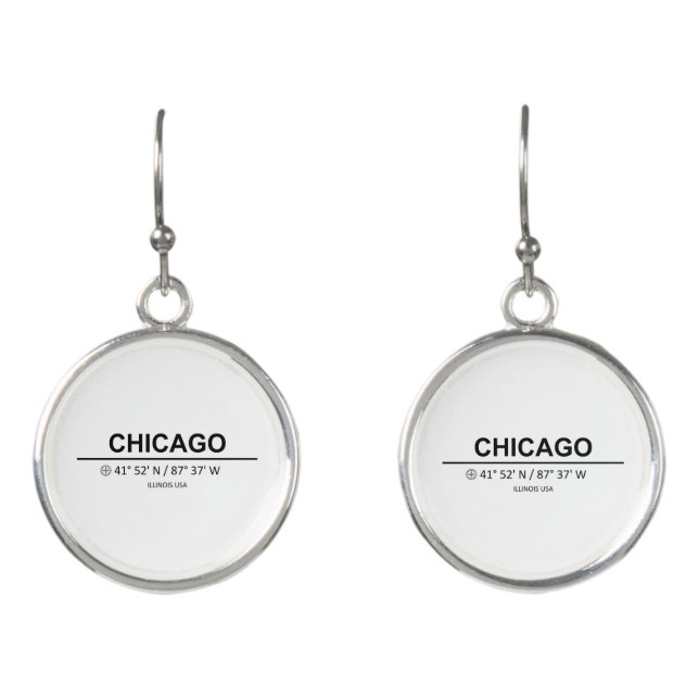 Coordinates Chicago Earrings (Front)