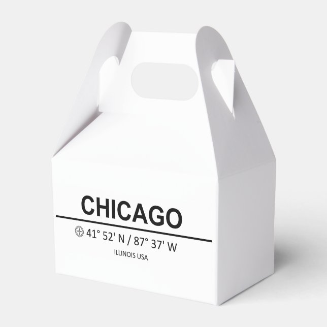 Coordinates Chicago Favor Boxes (Front Side)