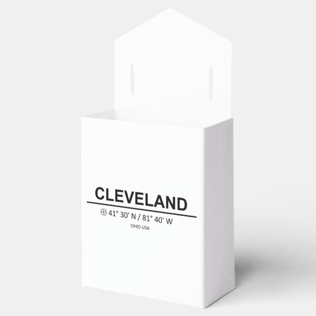 Coordinates Cleveland Favor Boxes (Opened)