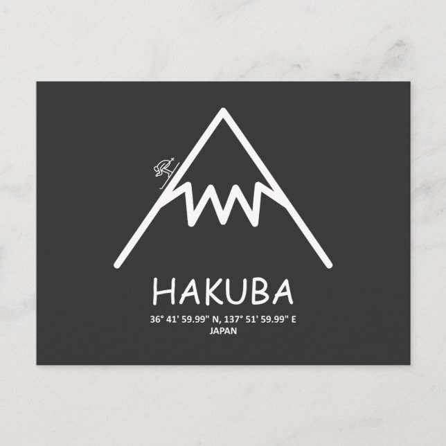Coordinates Hakuba Japan Holiday Postcard (Front)