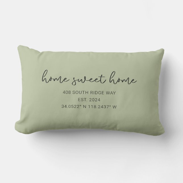 Coordinates home sweet home housewarming Throw Lumbar Pillow (Front)