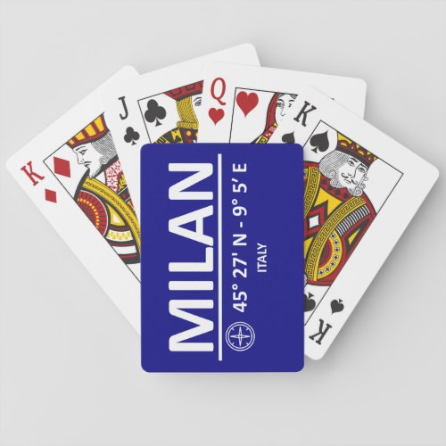 Coordinates Milan Poker Cards