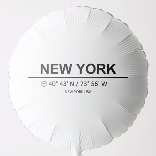 Coordinates New York Balloon