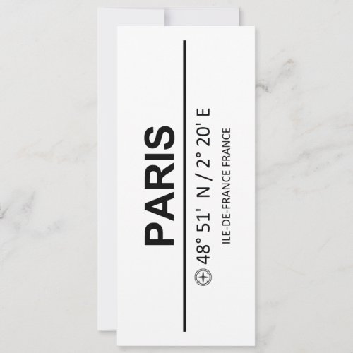 Coordinates Paris