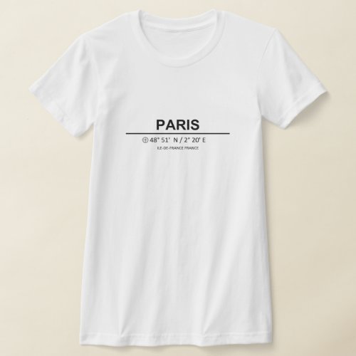 Coordinates Paris T_Shirt