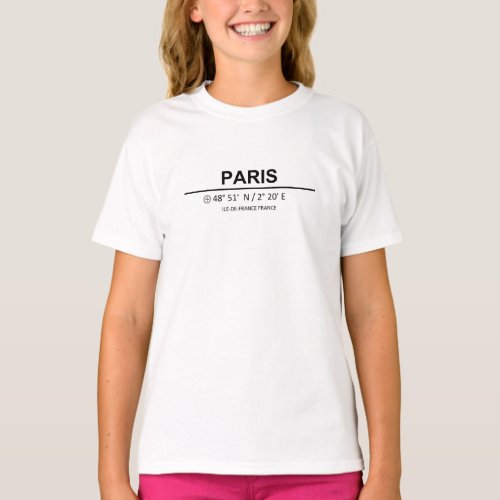 Coordinates Paris T_Shirt