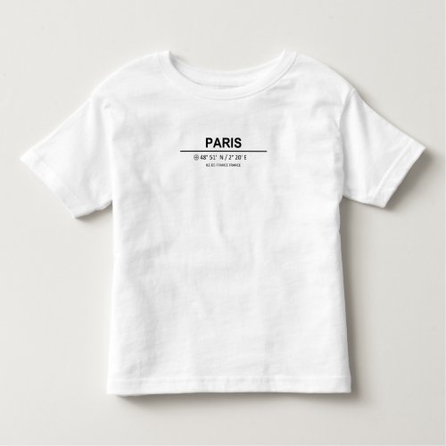 Coordinates Paris Toddler T_shirt