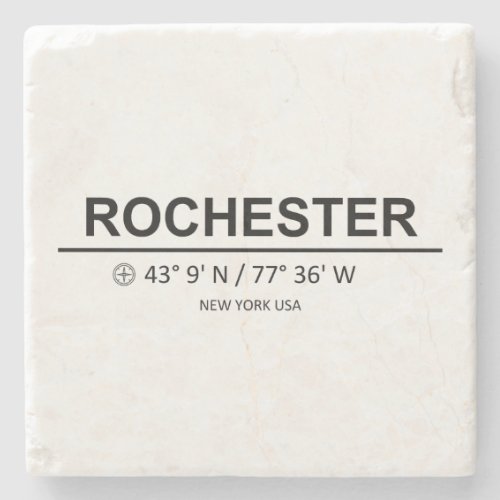 Coordinates Rochester Stone Coaster