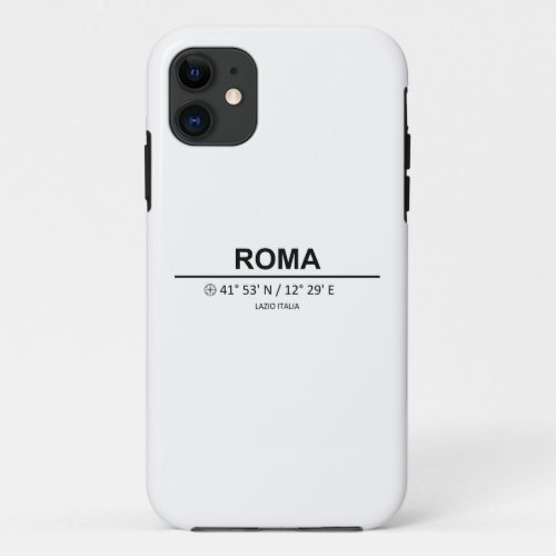 Coordinates Roma iPhone 11 Case