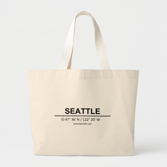 Coordinates Seattle Large Tote Bag (Front)