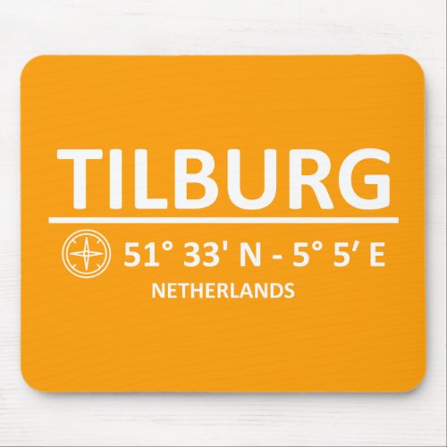 Coordinates Tilburg Mouse Pad