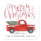 Coordinating Christmas Sticker - Vintage Red Truck