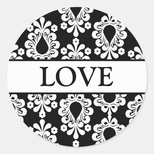 Coordinating Damask Envelope Seals (Front)