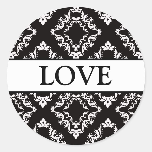 Coordinating Damask Envelope Seals (Front)