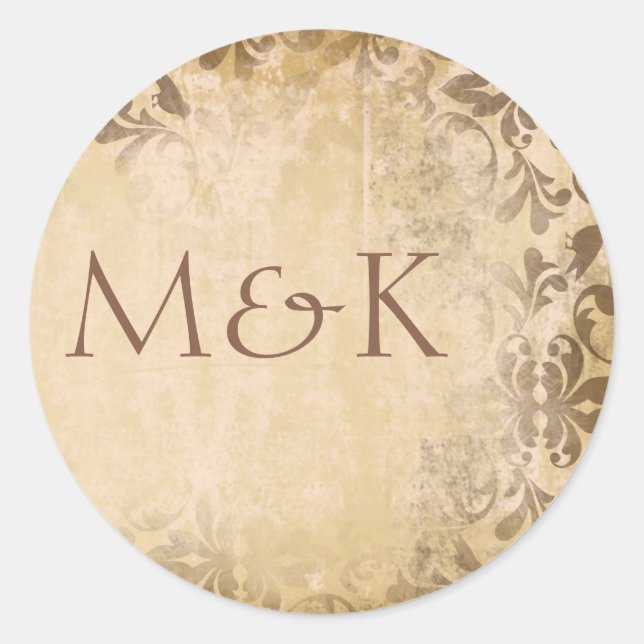 Coordinating Envelope Seals {Toffee} (Front)