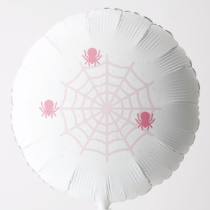 Coordinating Halloween Pink Spider and Web Balloon